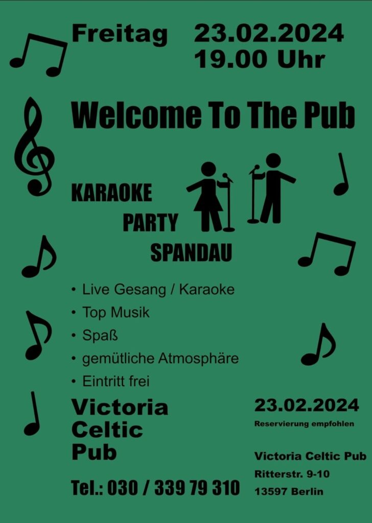 Karaoke im Victoria Pub